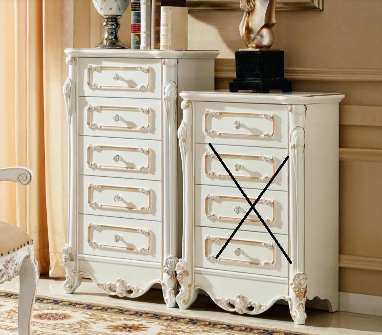 Kommode mit Schubladen Anrichte Kommoden Holz Hochschrank Sideboard