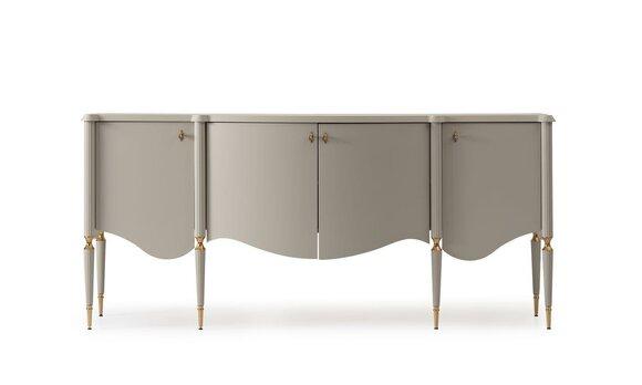 Anrichte Sideboard Schrank Holz Beige Kommode Esszimmer Möbel