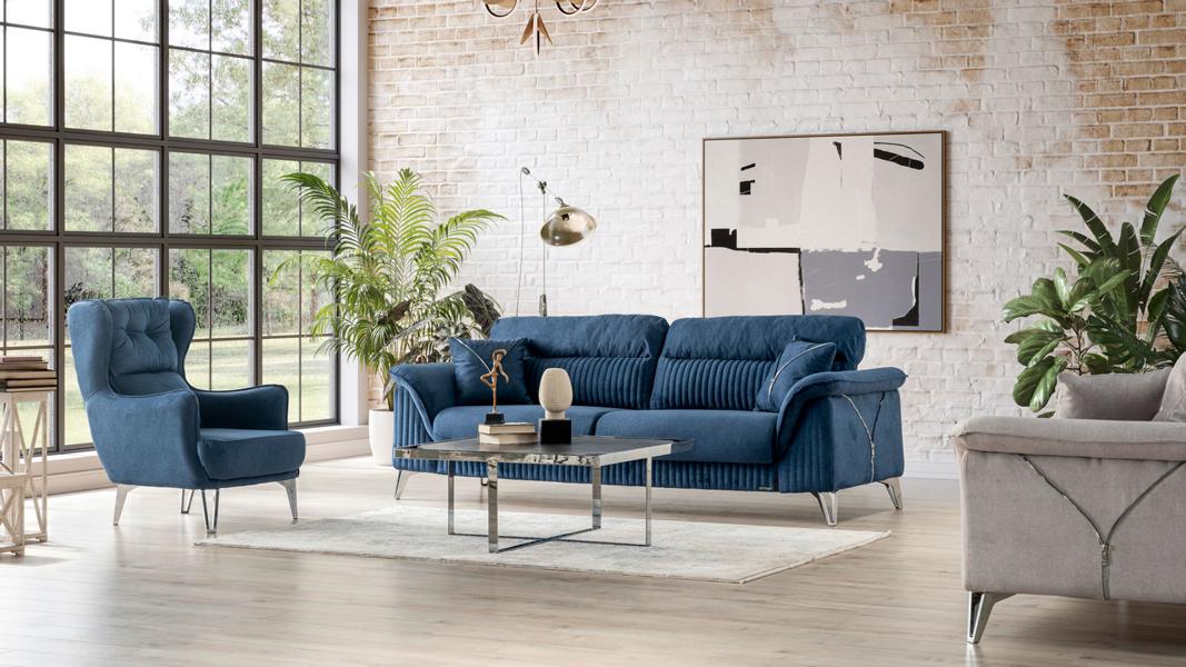 Gemütliche 3+1 Sofagarnitur Stilvolles Design für maximalen Komfort &Entspannung
