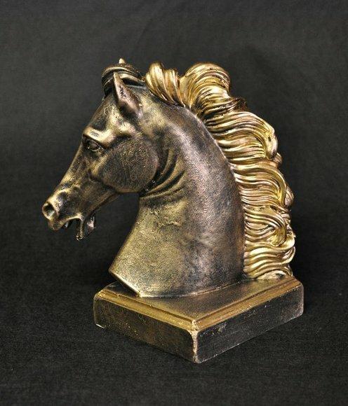 Design Figur Statue Pferd Pferde Büste Skulptur Figuren Statuen