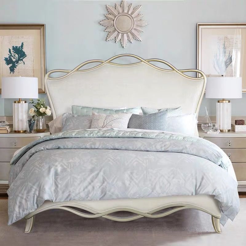 Bett Textil Polsterbett Luxus Doppel Schlafzimmer Designbett Betten Neu 180x200