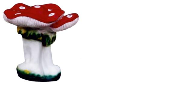 Garten Pilz Außen Figur Statue Skulptur Figuren Skulpturen Dekoration
