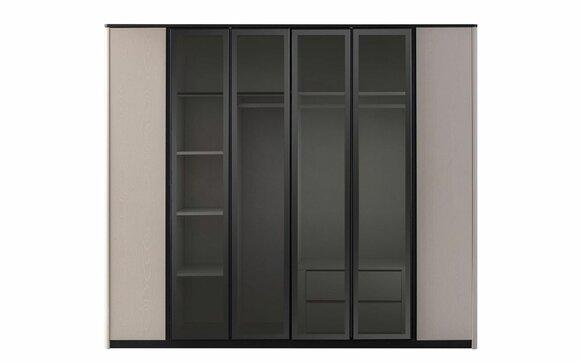 Kleiderschrank Garderobenschrank Schrank Moderne Holzschrank Grau