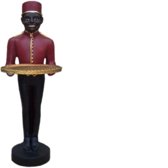 Hotelier Hotel Figur Statue Skulptur Figuren Skulpturen Dekoration Deko