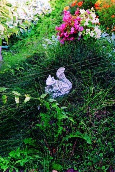 Garten Deko Eichhörnchen Statue Skulptur Figuren Skulpturen Design
