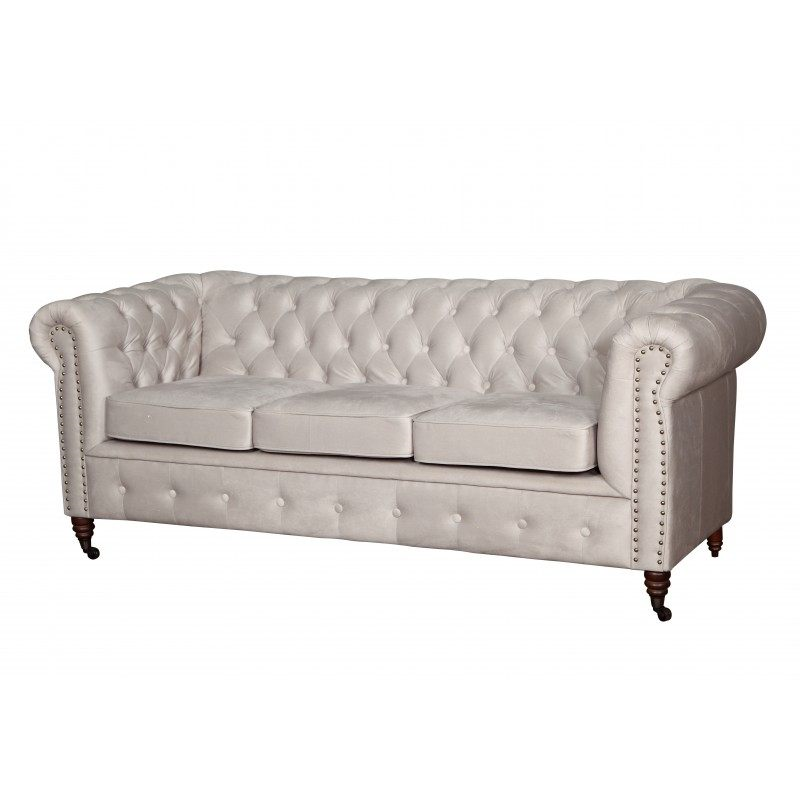 Chesterfield Sofagarnitur Sofa 3+1+1 Couch Polster Set Sofas Couchen Oxford