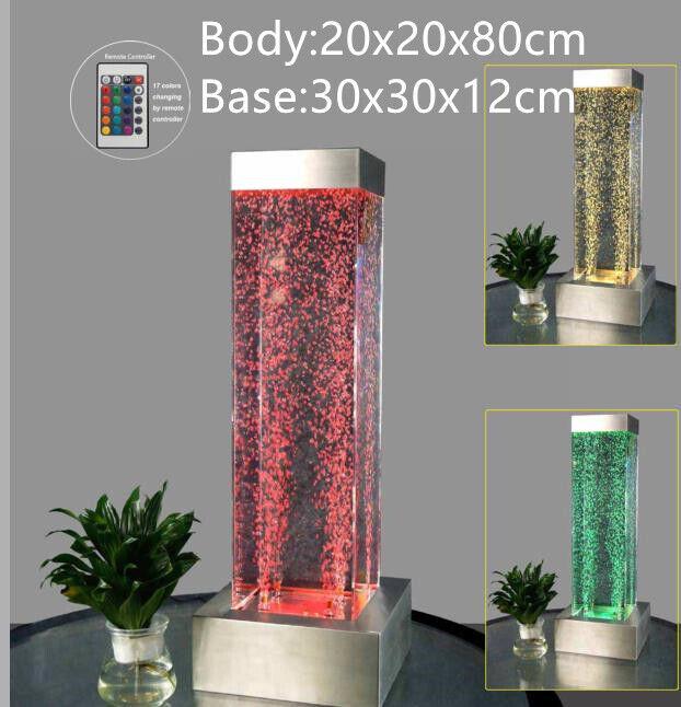 Wasser Säule 20*80cm Wasserwand Säulen Wand Trennwand Led Beleuchtet Sofort