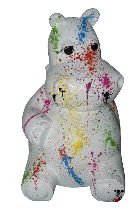 Design Nilpferd Figur Statue Skulptur Figuren Skulpturen Dekoration Deko