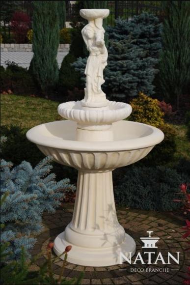 Zierbrunnen Springbrunnen Skulptur Brunnen Deko Garten Fontaine Teich