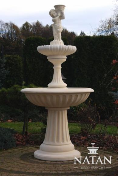 Zierbrunnen Springbrunnen Skulptur 187cm Brunnen Deko Garten Fontaine