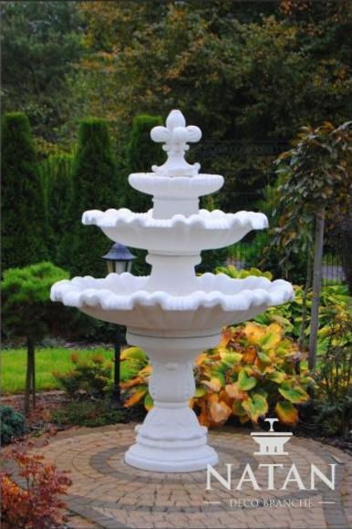 Zierbrunnen Springbrunnen Skulptur Brunnen Fontaine Dekor Garten Teich