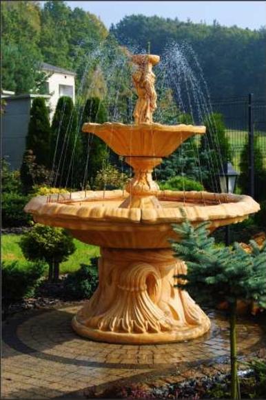 Zierbrunnen Springbrunnen Figur Brunnen Antik Dekoration Garten Fontaine