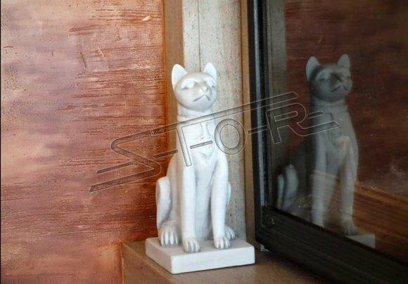 Ägyptische Katze Statue Figur Statuen Garten Dekoration Terrasse