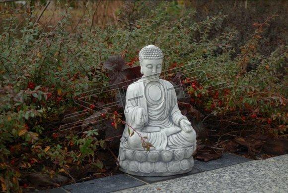 Buddha Skulptur in Steinoptik Skulptur für Dekorative Garten Figur