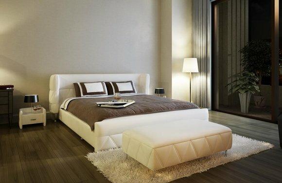 Modernes Design Bett Hotel XXL Betten Luxus Stil Doppel Leder