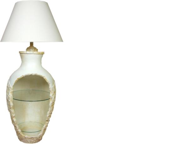 Design Stehleuchte Vase XXL 138cm Stand Lampe Lampen Regal