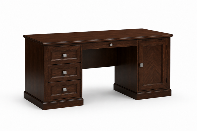 Edler Holz Büro Schreibtisch Klassischer Tisch Büro Tische Antik Stil Monaco