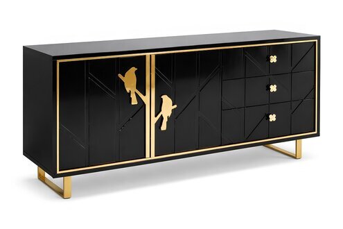 Designer Kommode Anrichte Side Low Board Schrank Wohn Zimmer Regal Luxus Sofort