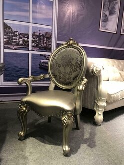 Stuhl Stühle Wohnzimmer Esszimmer Lehnstuhl Polsterstuhl Armlehne