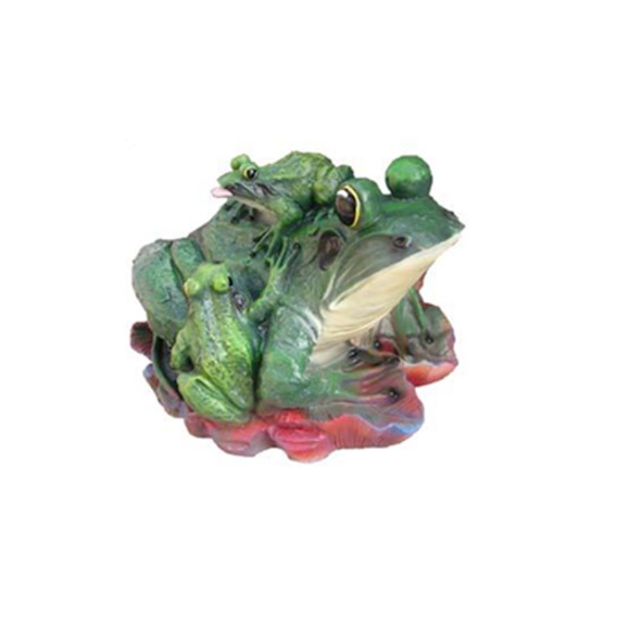 abstrakte Skulptur Frosch Dekoration Figur Kunststoff Deko Statue