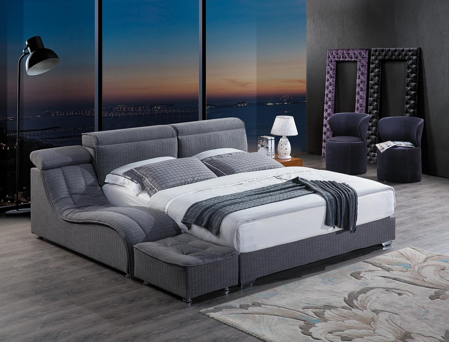 Designer Bett Textil Hotel Betten Doppel Schlafzimmer Luxus 180x200 Bettgestell