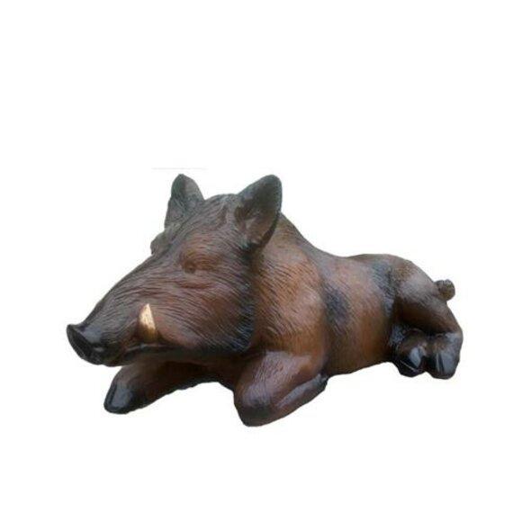 Abstrakte dekorative Wildschweinskulptur Wildschwein Jagd Garten