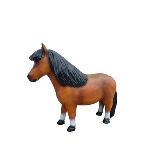 Abstrakte Tier figur Plastikskulptur Pony Mini Pferde Garten Figuren