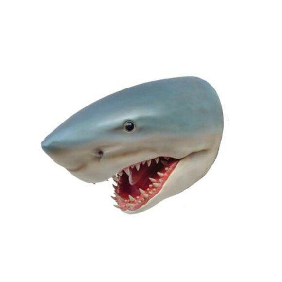 Skulptur Hai Wand Fisch Skulpturen Figuren Statuen Skulptur Statue