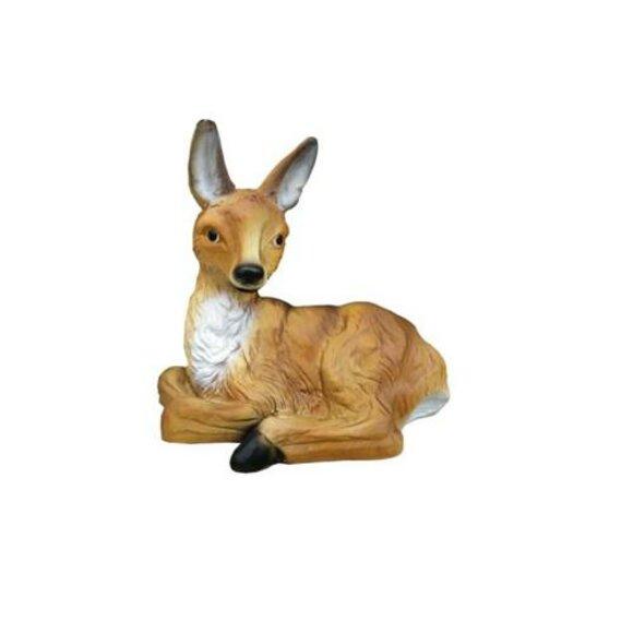 Hirsch Figur Statue Garten Dekoration Skulptur Deko Skulpturen