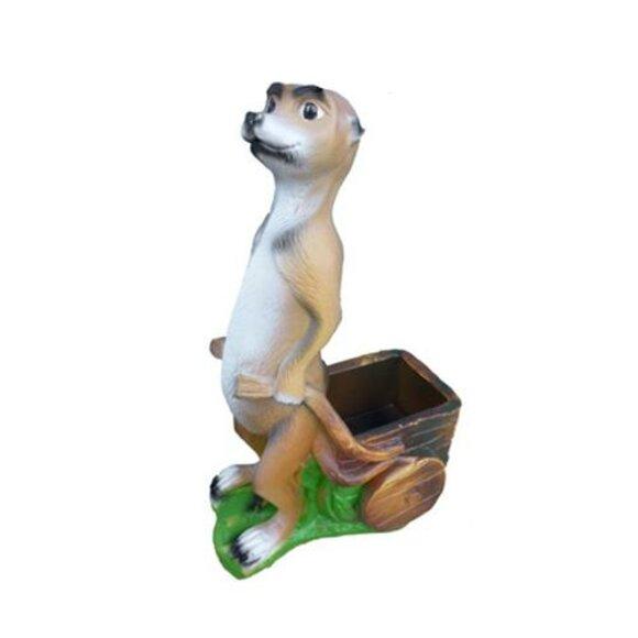 Erdmännchen Figur Statue Garten Dekoration Skulptur Deko Skulpturen