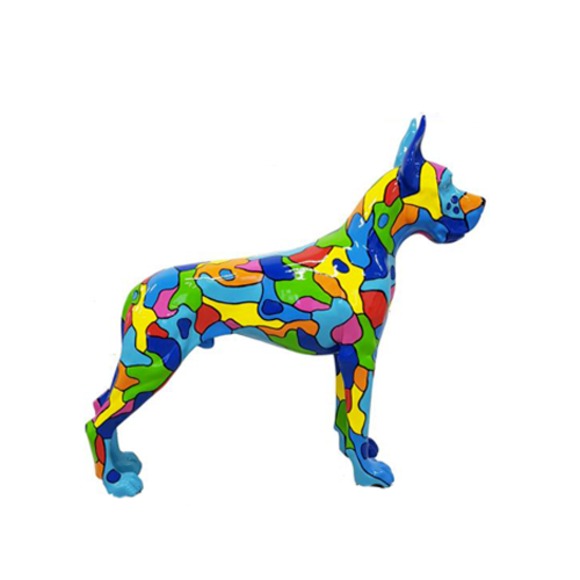 Moderne Statue Skulptur Dekoration Figur Statuen Deko Abstrakter Hund