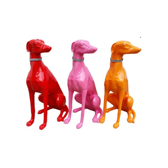 Moderne Skulptur Abstrakte Dekoration Figur Statuen Deko Hund