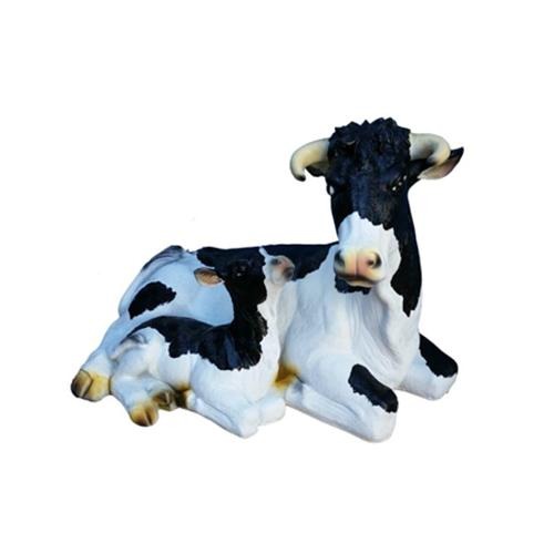 Moderne Figur Kuh Rind Karikatur Kunststoff Skulptur Statuen Figuren Dekoration