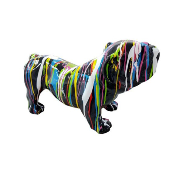 Moderne Skulptur Abstrakte Figur Statuen Deko Hund Neu 55 cm Statue