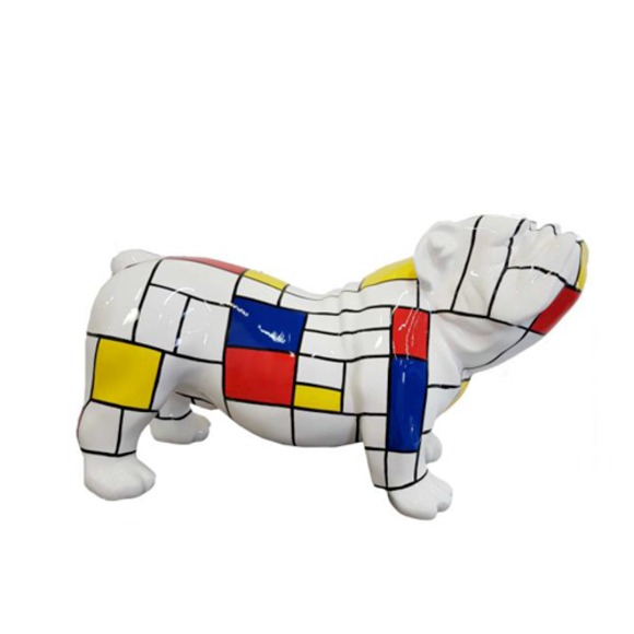 Moderne Skulptur Dekoration Abstrakte Figur Statuen Deko Hund Neu