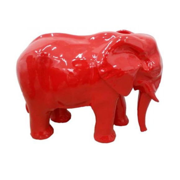 Moderne Skulptur Elefant Dekoration Figur Kunststoff Statuen Deko