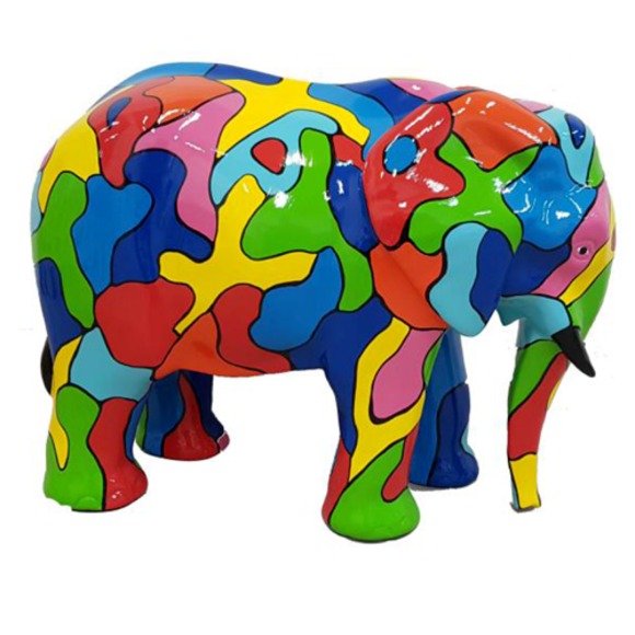 Moderne Figur Dekoration Skulptur Elefant Kunststoff Statuen Deko
