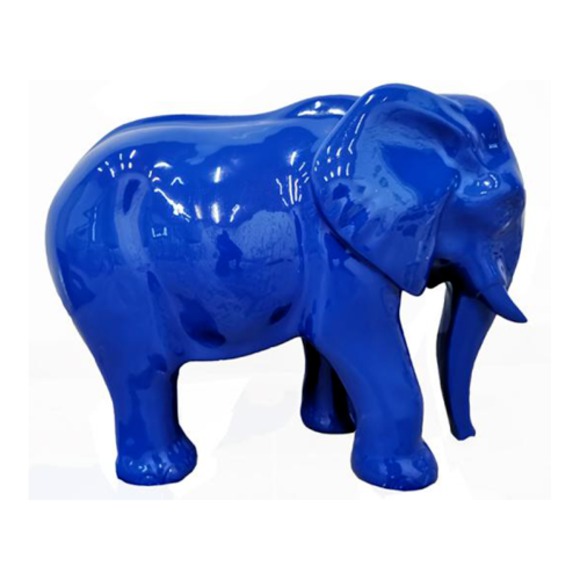 Abstrakte Figur Kunst Elefant Skulptur Deko Design Statuen bunt Statue