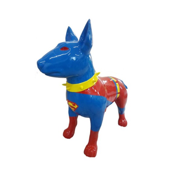 Moderne Skulptur Hund Dekoration Figur Statuen Deko Statue Spiderman