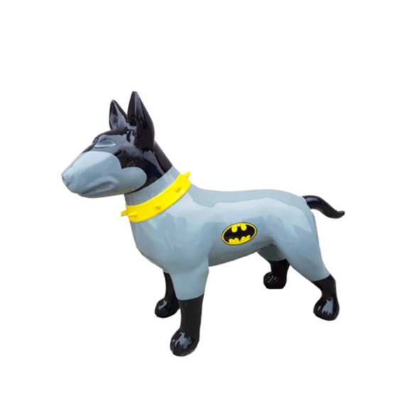 Moderne Skulptur Dekoration Figur Statuen Deko Statue Hund Batman