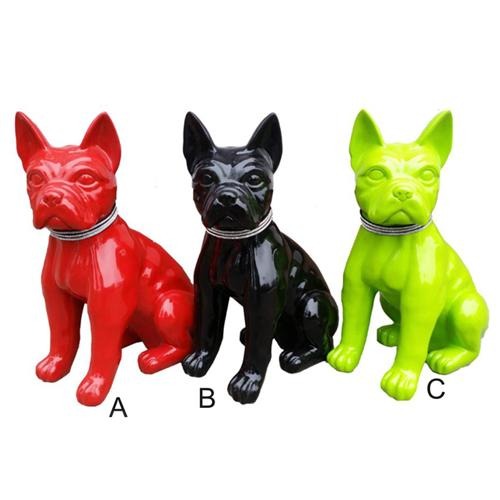Skulptur Schöne Designer Bunt Farbwahl Hund Abstrakte Dekoration