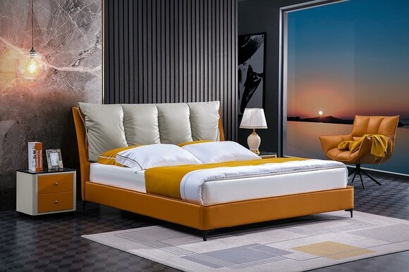 Edles Bett 3tlg Set Nachttisch Möbel Schlafzimmer Luxus Matratze Bettgestell Neu