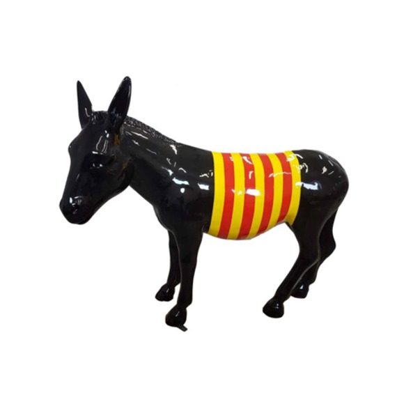 abstrakte Skulptur Esel Dekoration Figur Kunststoff Statuen Deko Statue