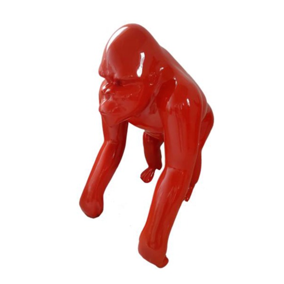 Abstrakte Figur Statue Design Skulptur Deko Gorilla 70 cm Statuen