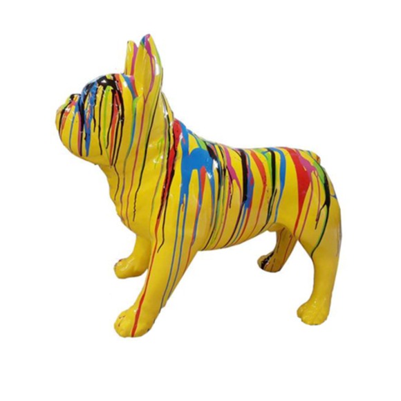 Abstrakte Figur Kunst Hund Dekorative Skulptur Design Statuen bunt Statue