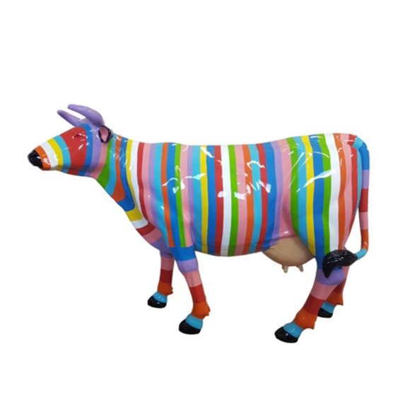 Design Figur Skulptur Bunt Bemalte Statue Deko 147x210m Garten