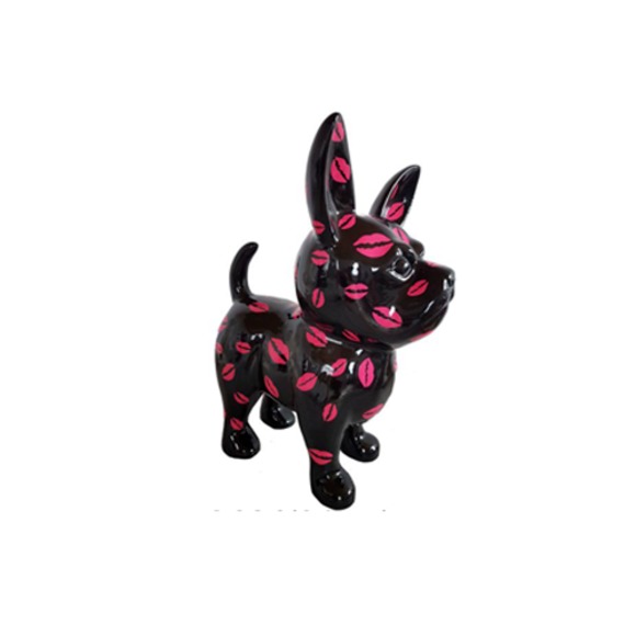 Abstrakter Hund Figur Statue Skulptur Deko Garten Design Statue