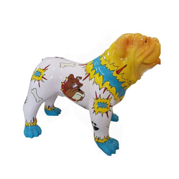 Abstrakte Figur Statue Dekoration Design Skulptur Deko 90cm Hund