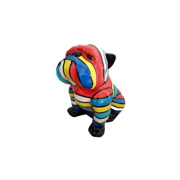 Abstrakte Figur Kunst Hund Statue Skulptur Deko Garten Design Statuen