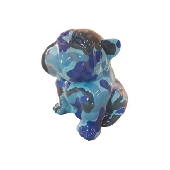 Abstrakte Figur Kunst Hund Skulptur Deko Garten Design Statuen bunt